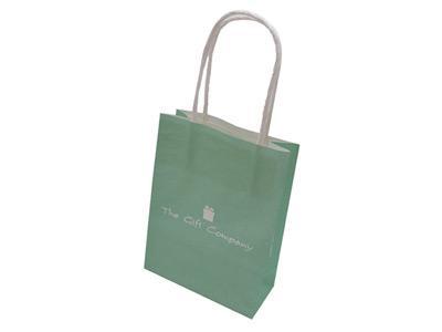 Papierhandtasche mit zwei Griffen

