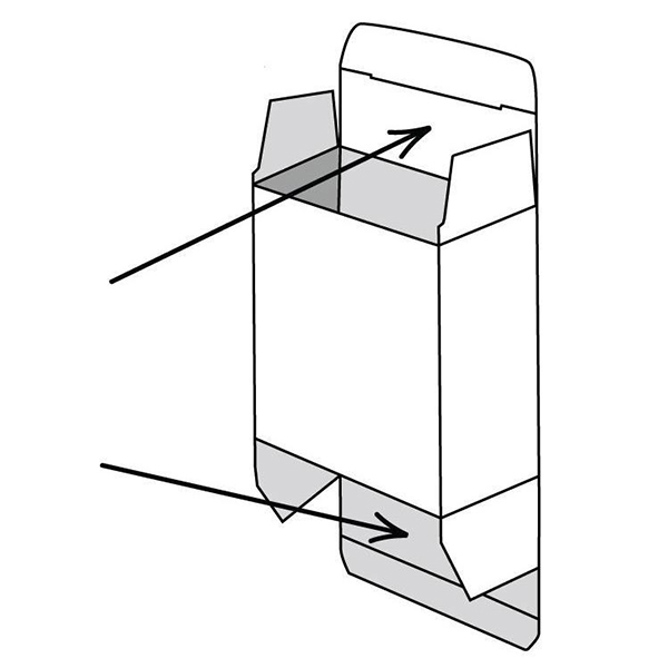 Faltschachtel mit Einstecklasche, Faltschachtel